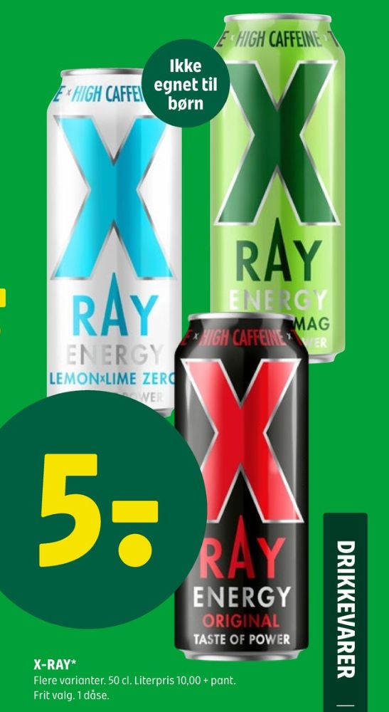 X-Ray Sportssmag, Energidrik