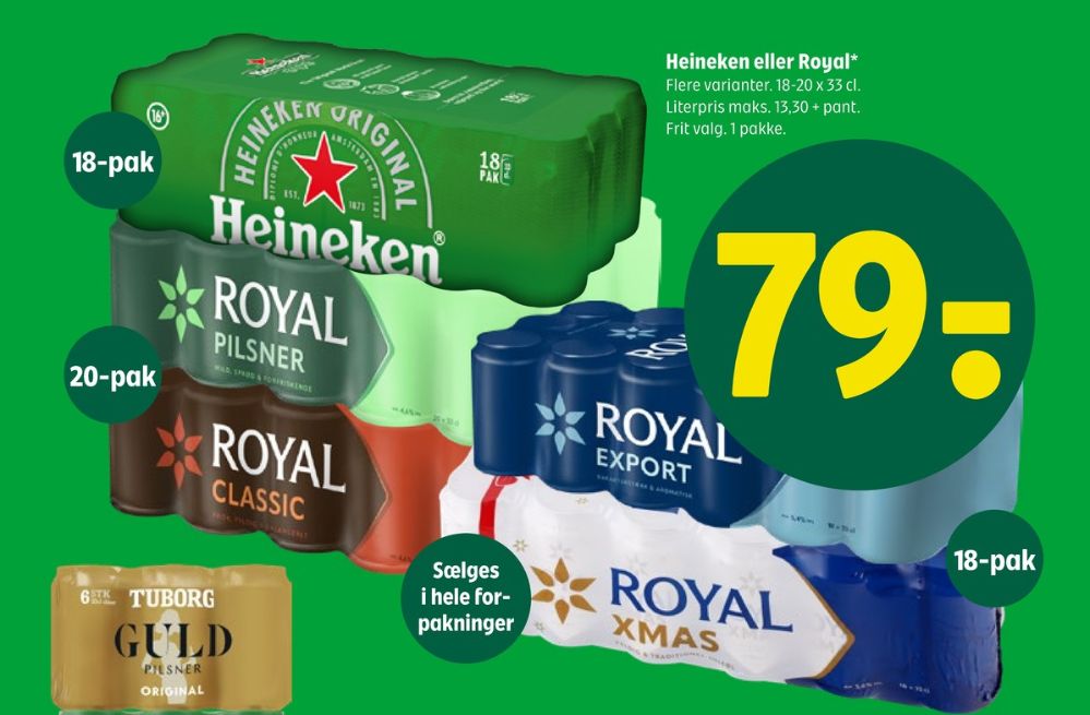 Royal Pilsner, Øl 20 pk.