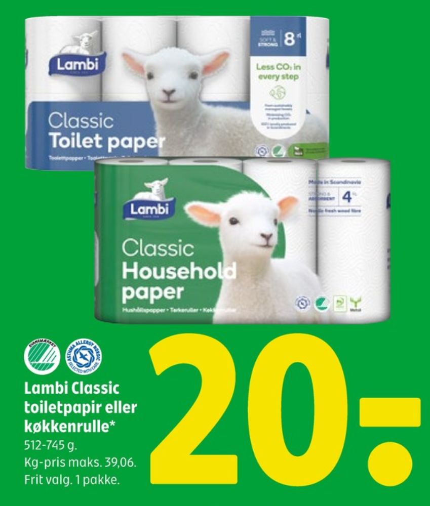 Lambi Classic, Toiletpapir