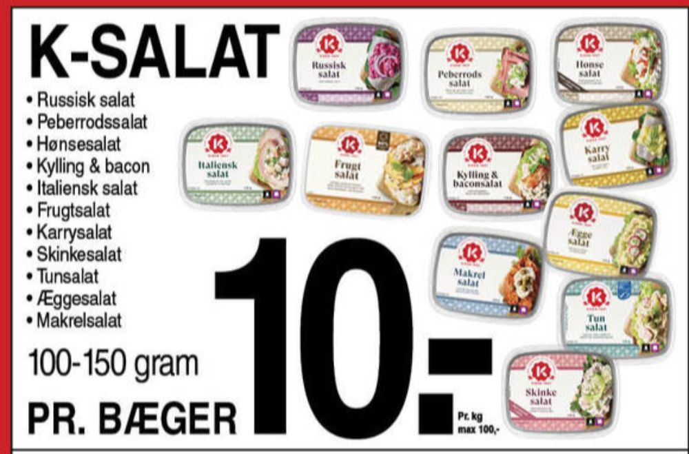 K-salat, Kylling & Baconsalat