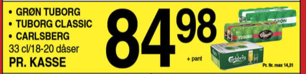 Carlsberg Pilsner, Øl 20 pk.