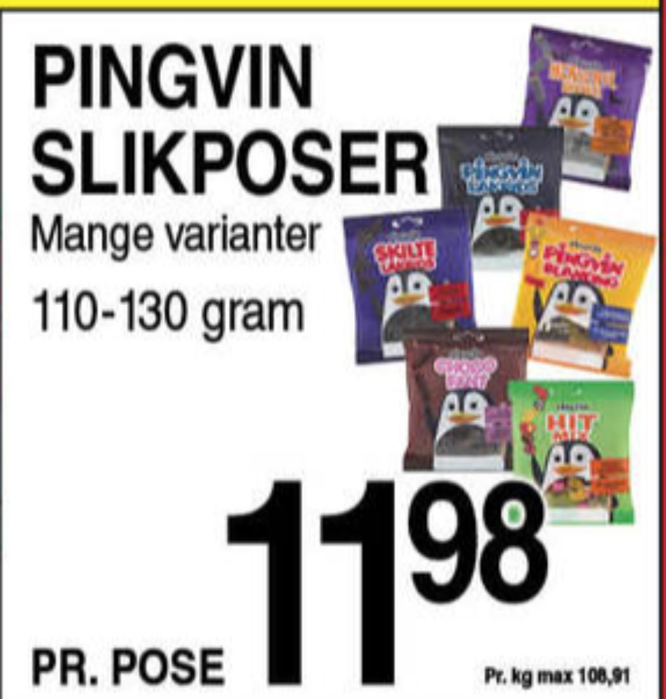 Toms Pingvin Chocofant, Slikposer