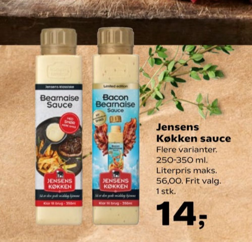 Jensens Køkken, Bacon Bearnaisesauce