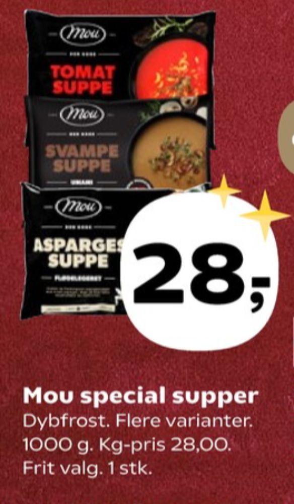 Mou, Aspargessuppe