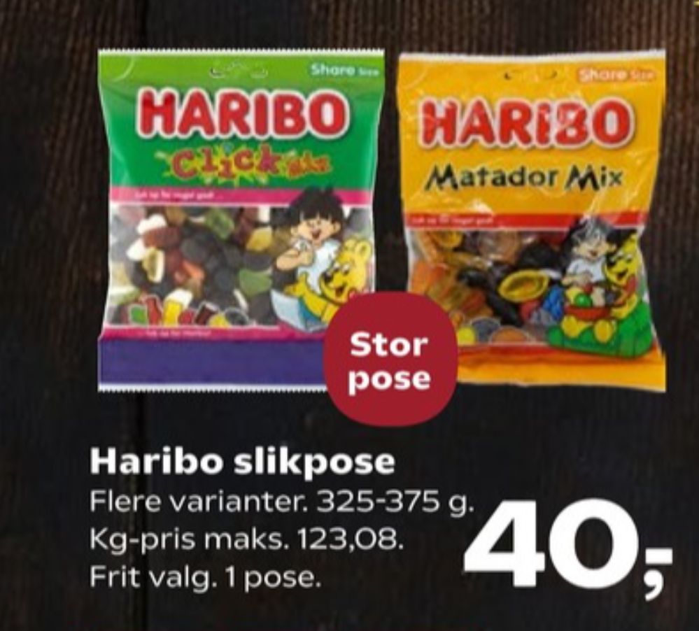 Haribo Click Mix, Slikposer