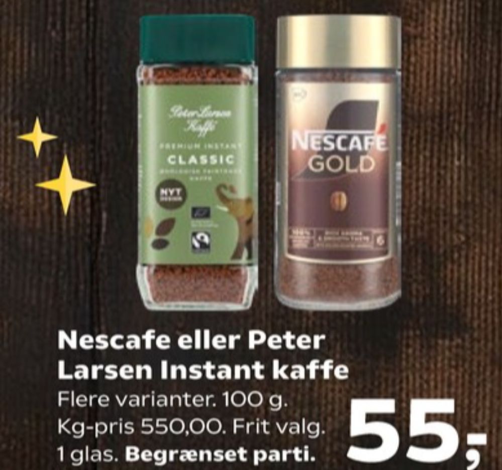 Peter Larsen Classic, Instant Kaffe