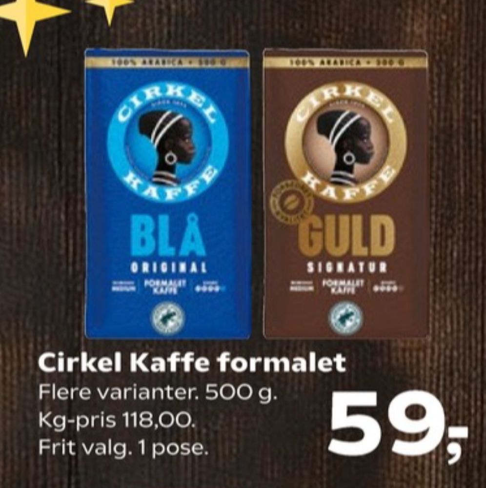 Cirkel Blå, Kaffe Formalet