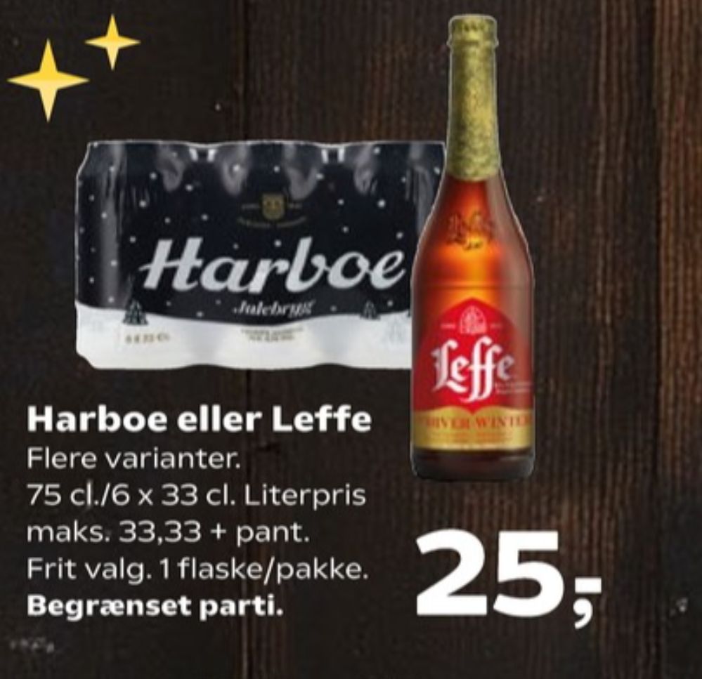 Harboe Julebryg, Øl 6 pk.