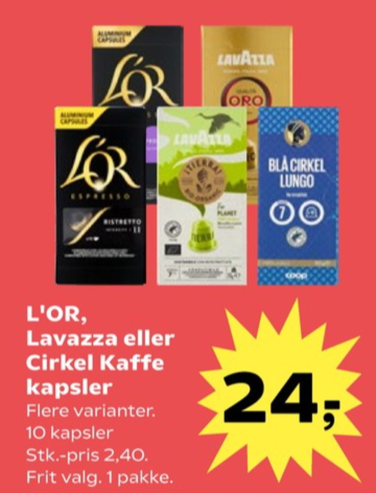 LOR Espresso Lungo Profondo, Kaffekapsler