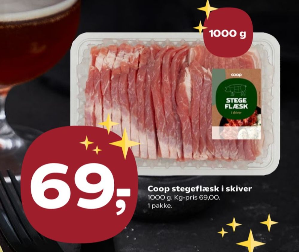 Coop, Flæsk i skiver