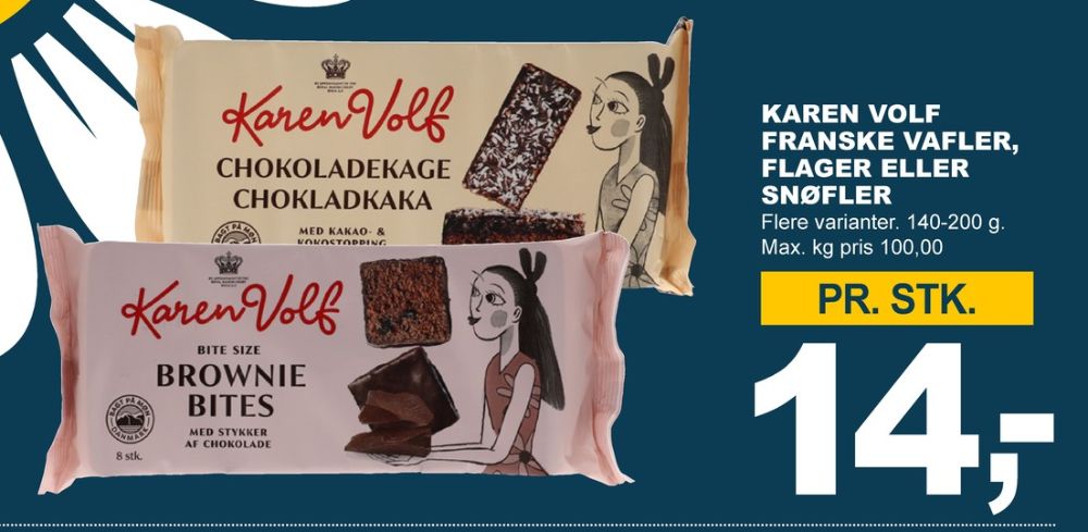 Karen Volf, Chokoladekage med kokos