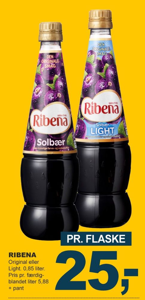 Ribena, Solbær Light Frugtsaft