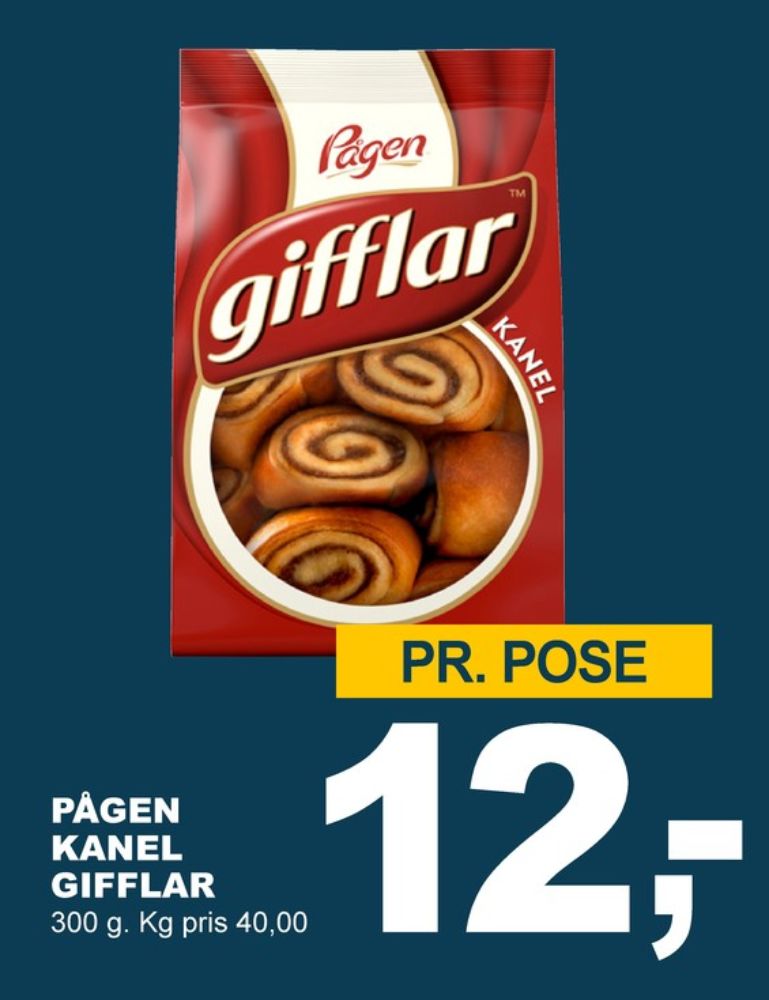 Pågen, Gifflar kanel
