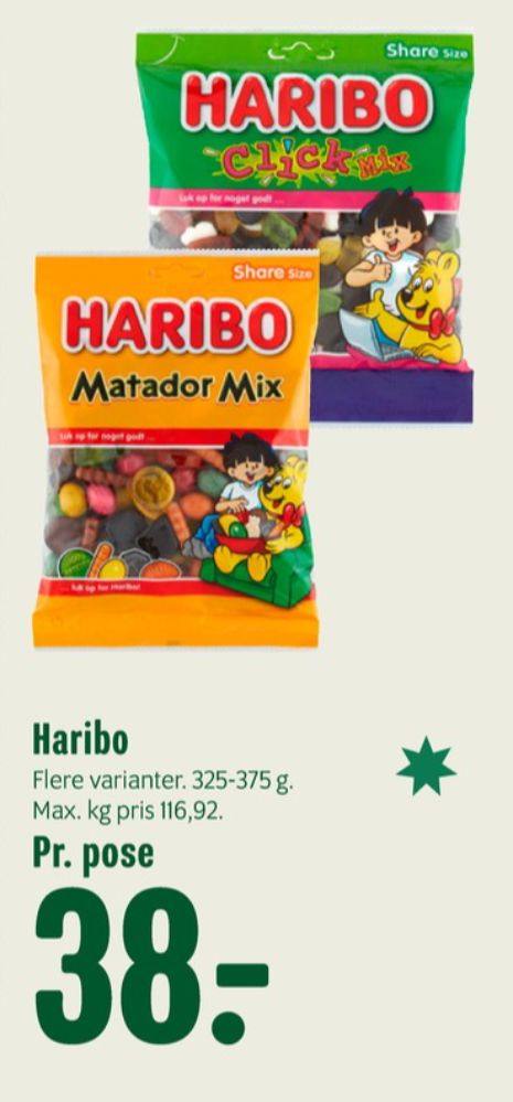 Haribo Matador Mix, Slikposer