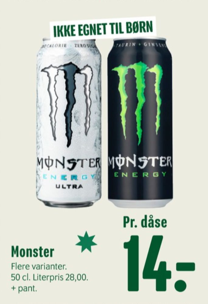Monster Energy, Energidrik