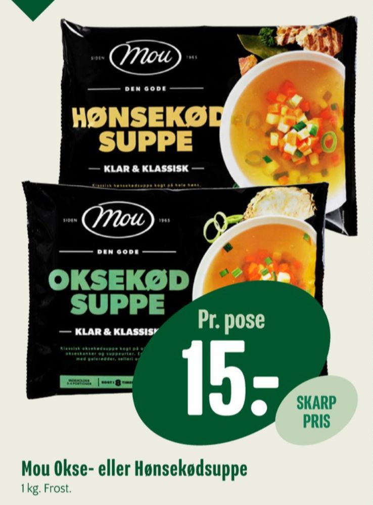 Mou Klar & Klassisk, Oksekødssuppe