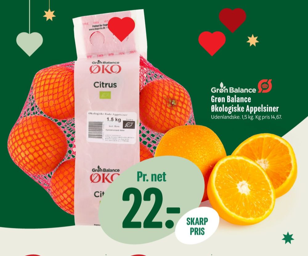 Grøn Balance, Appelsiner