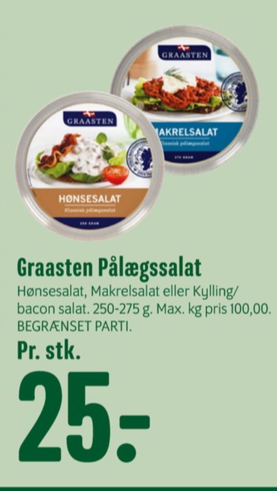 Graasten, Kylling & Baconsalat