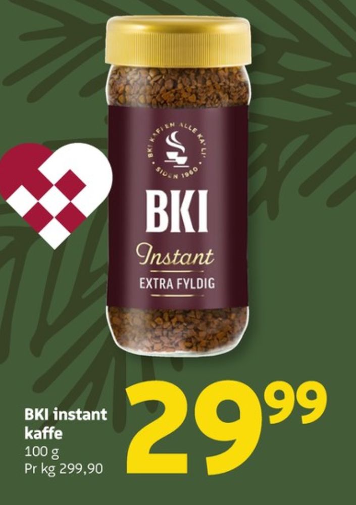 BKI Extra, Instant Kaffe