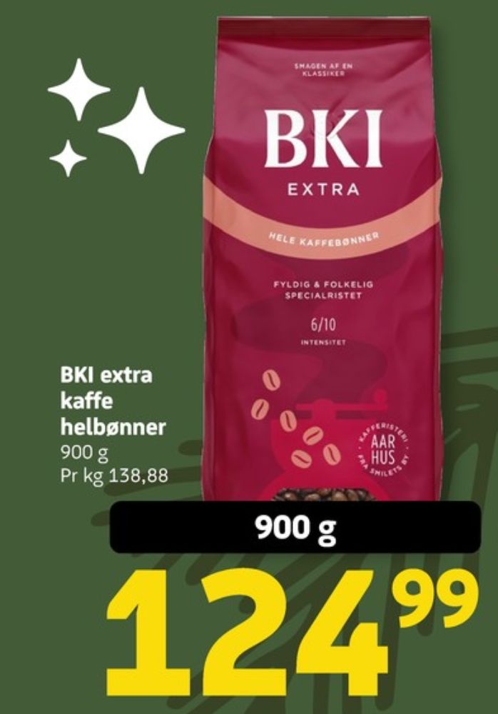 BKI Extra, Kaffebønner