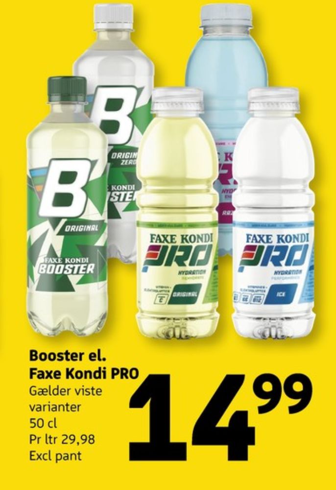 Faxe Kondi Booster Original Zero, Energidrik