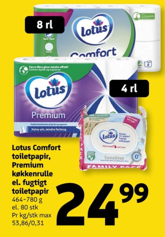Lotus Sensitive, Toiletpapir