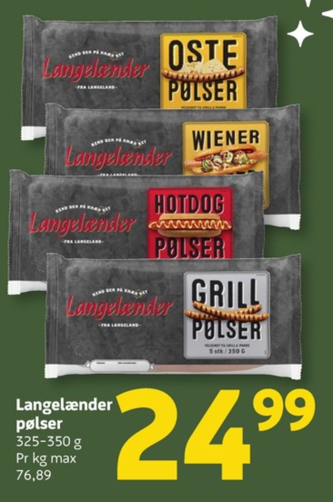 Langelænder, Grillpølser
