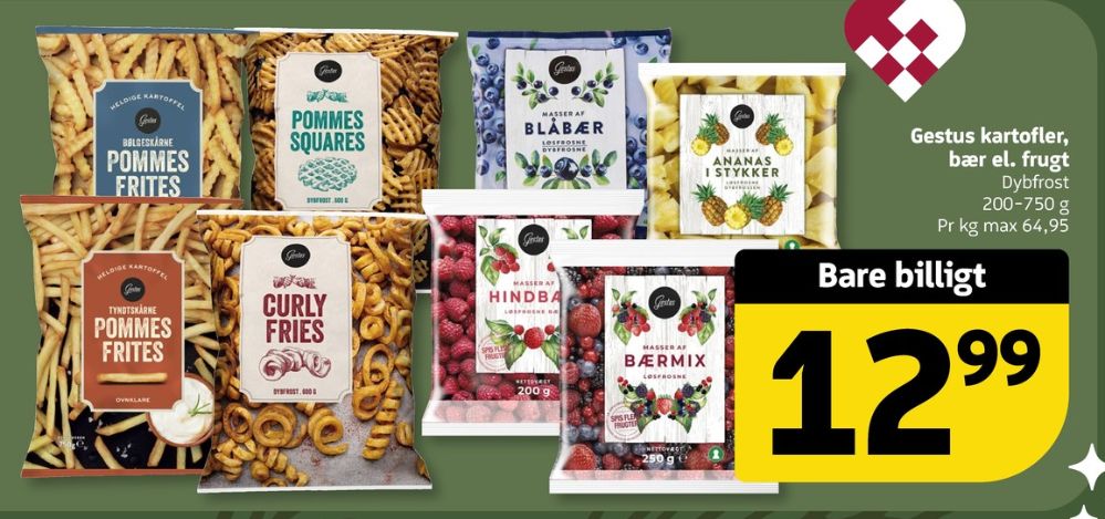 Gestus, Pommes Frites Bølgeskårne