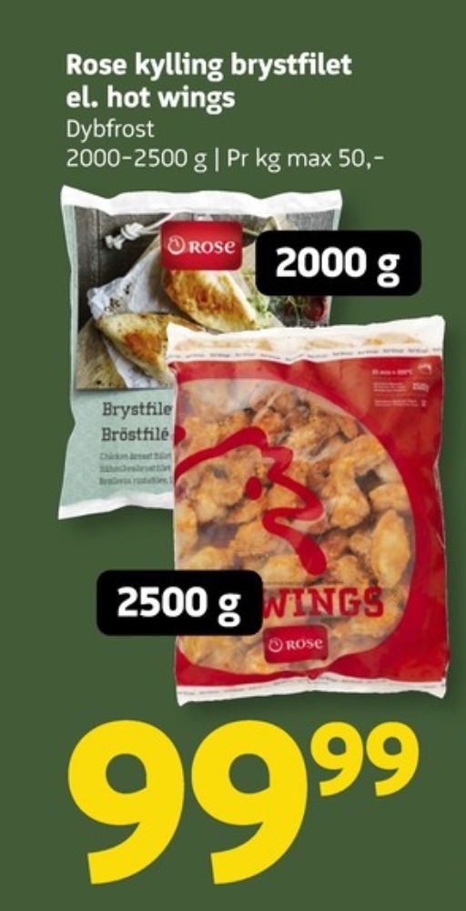 Rose, Kyllingebrystfilet