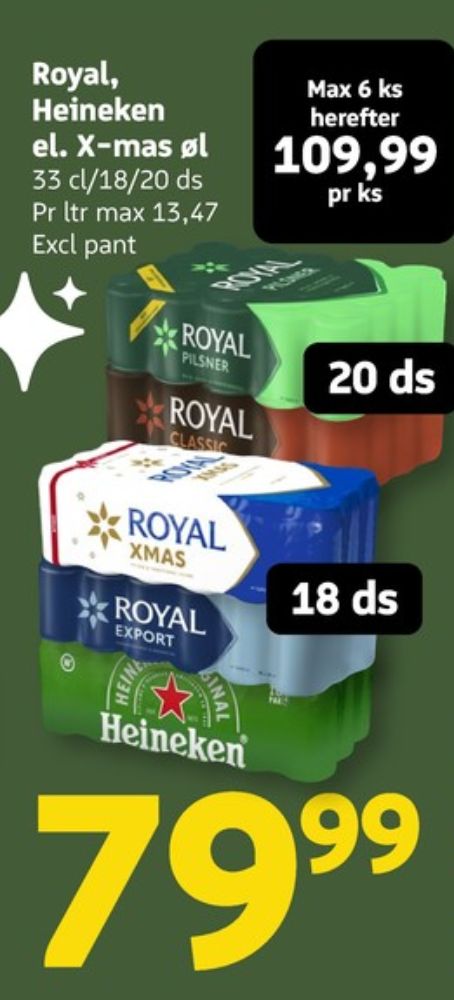 Royal Classic, Øl 20 pk.