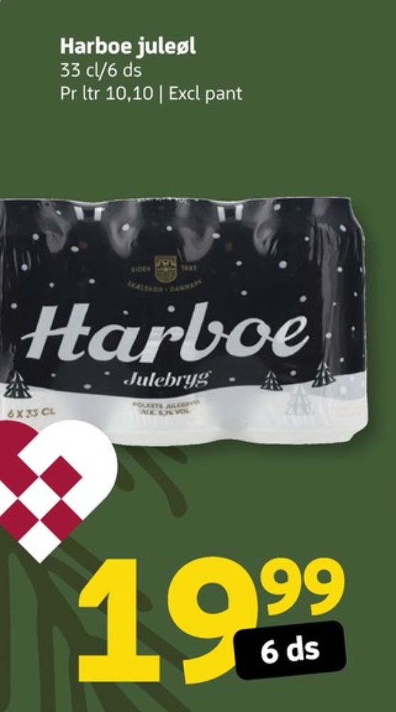 Harboe Julebryg, Øl 6 pk.