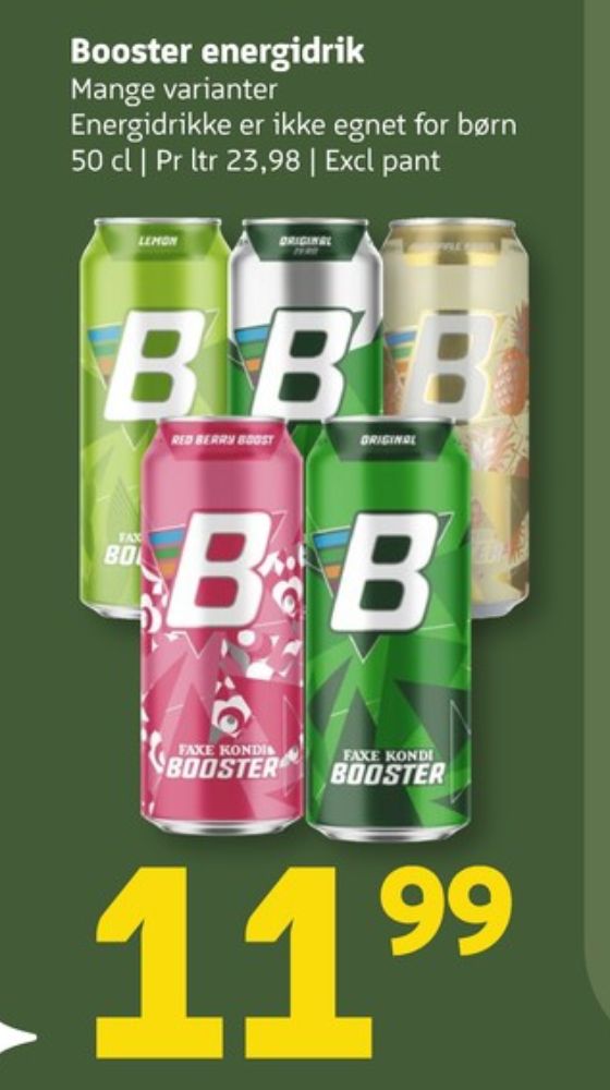 Faxe Kondi Booster Original, Energidrik