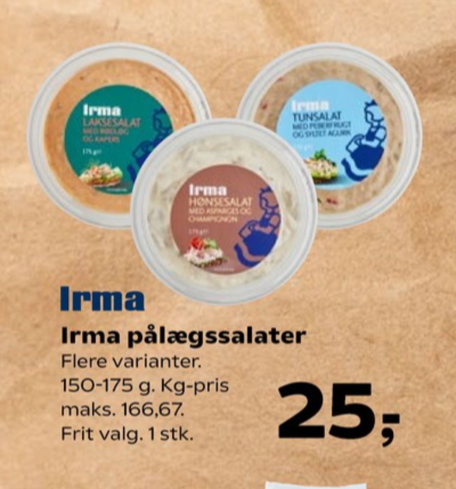 Irmas, Hønsesalat med Asparges og Champignon