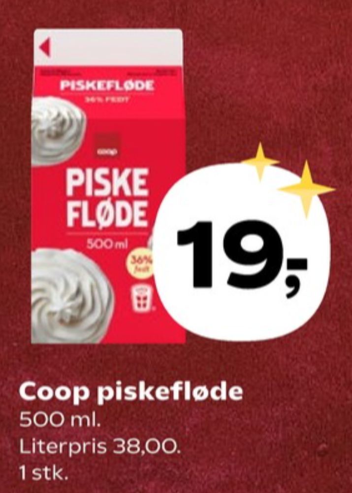Coop, Piskefløde 36%