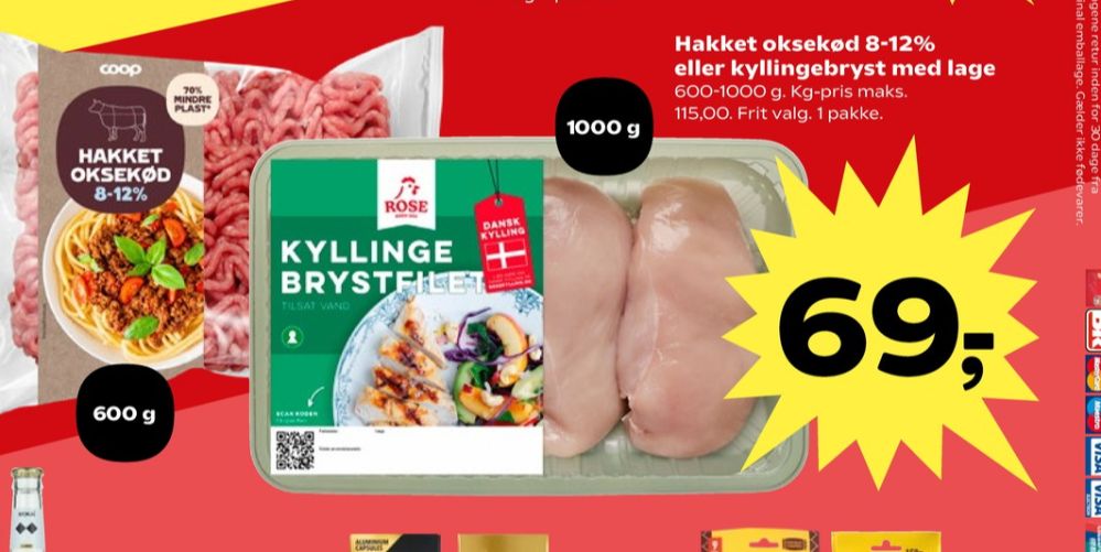 Coop, Hakket oksekød 8-12%