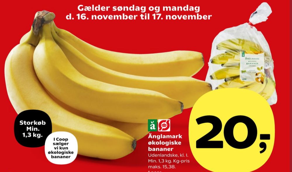 Änglamark, Bananer