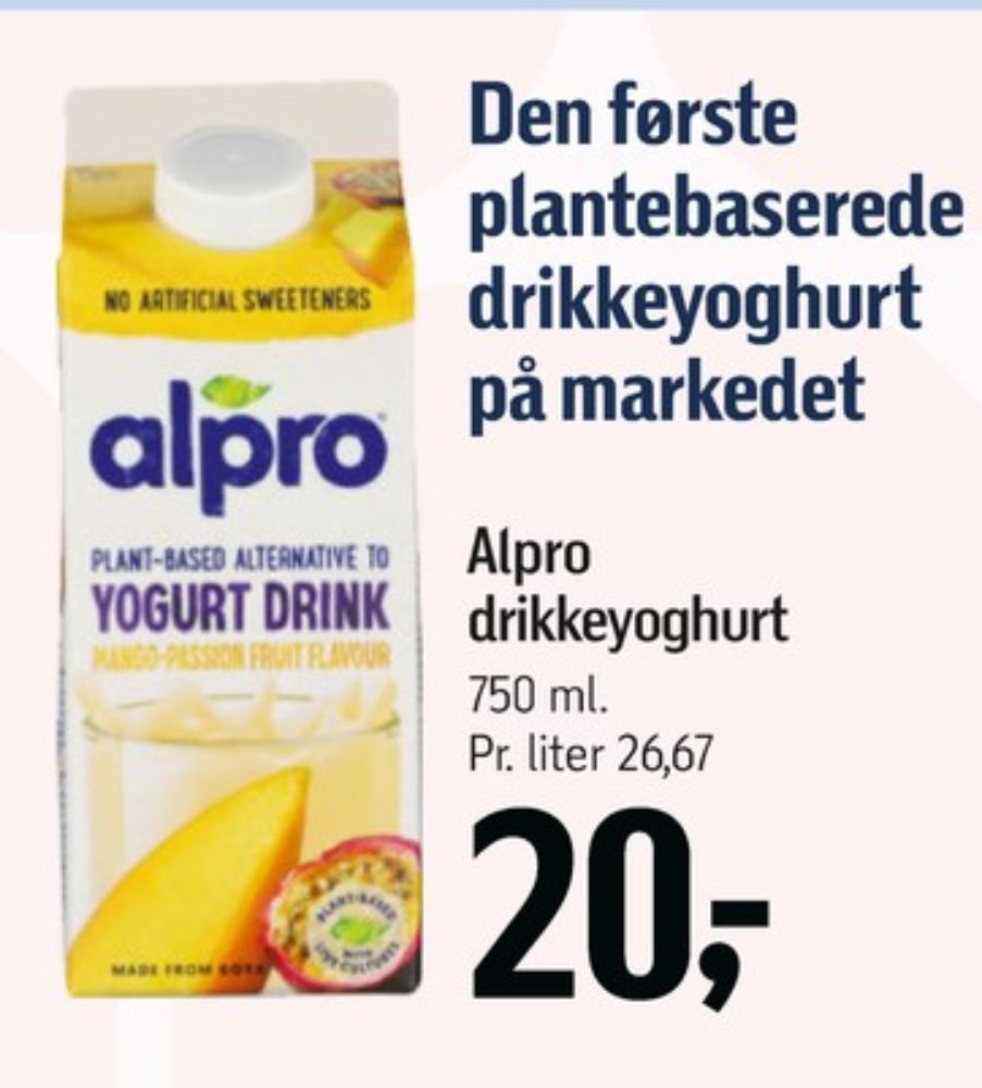 Alpro, Drikkeyoghurt Mango Passion