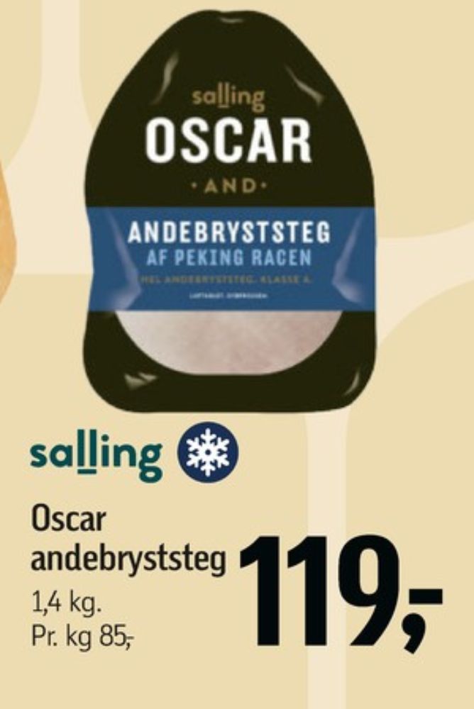 Salling Oscar, Andebryststeg