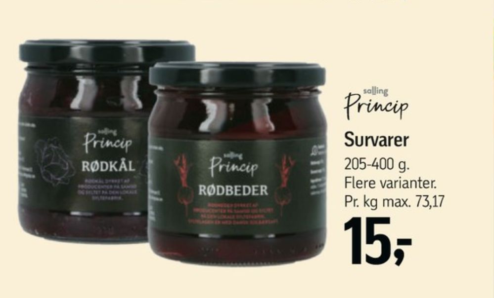 Salling Princip, Rødbeder-syltet