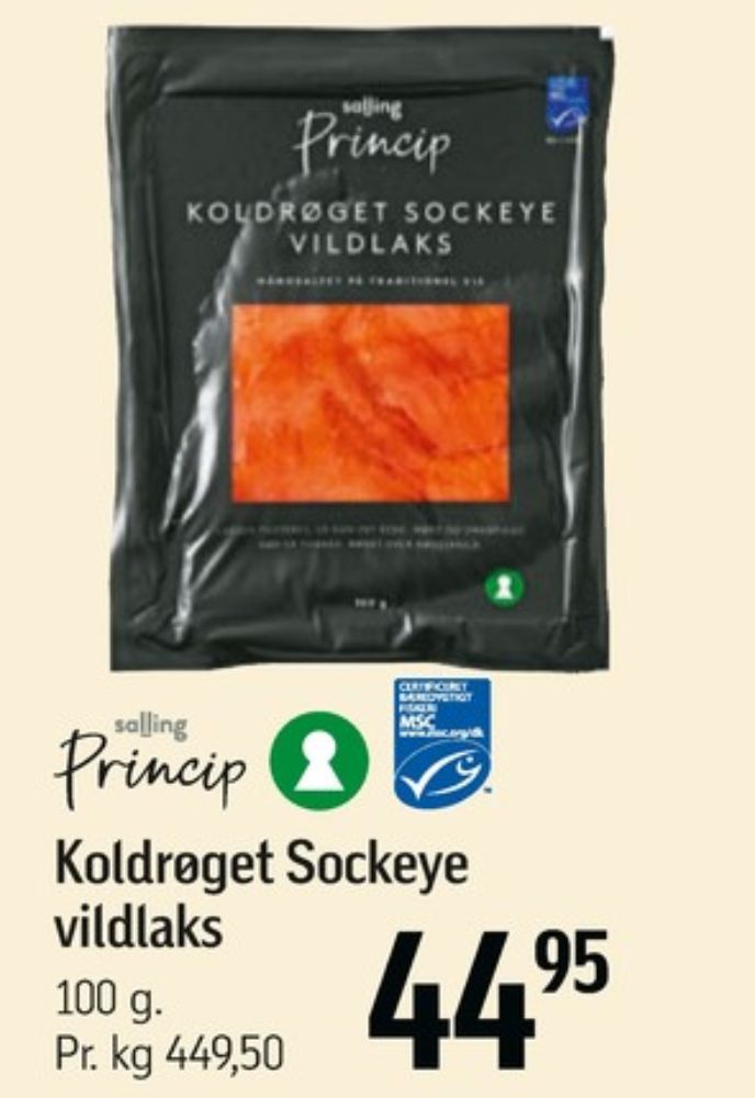 Salling Princip, Laks i skiver