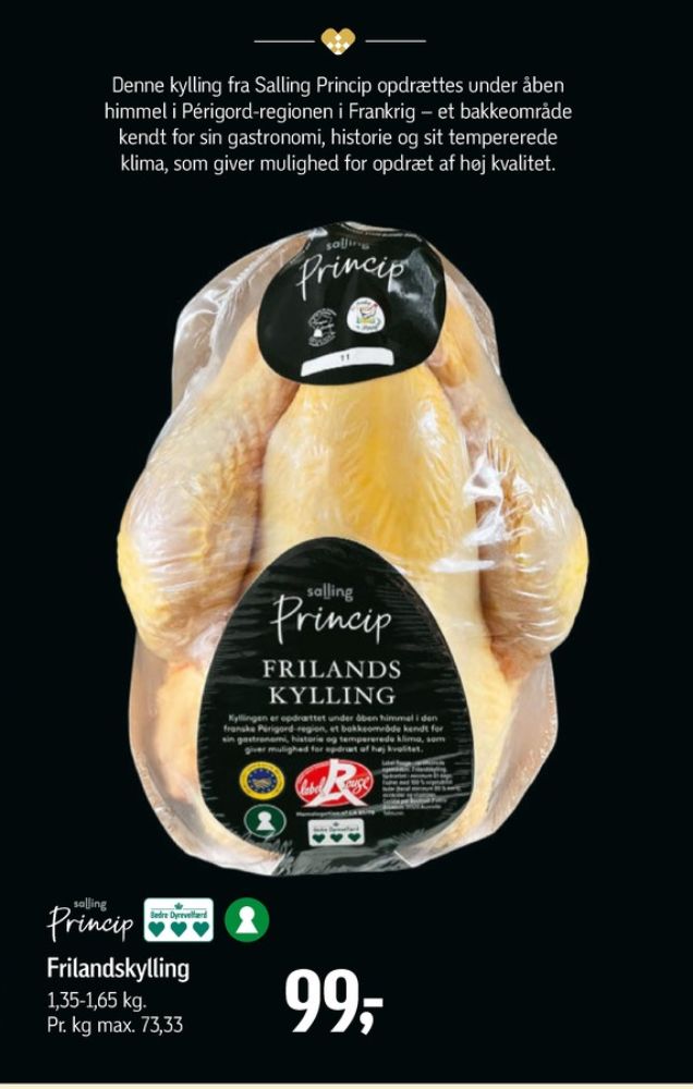 Salling Princip, Kylling