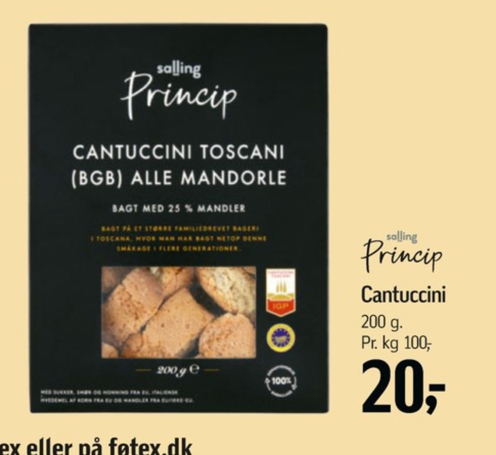 Salling Princip, Cantuccini