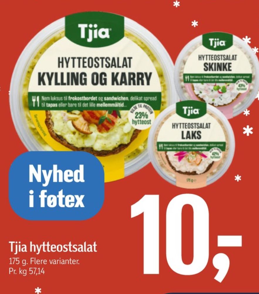 Tjia, Hytteostsalat Laks