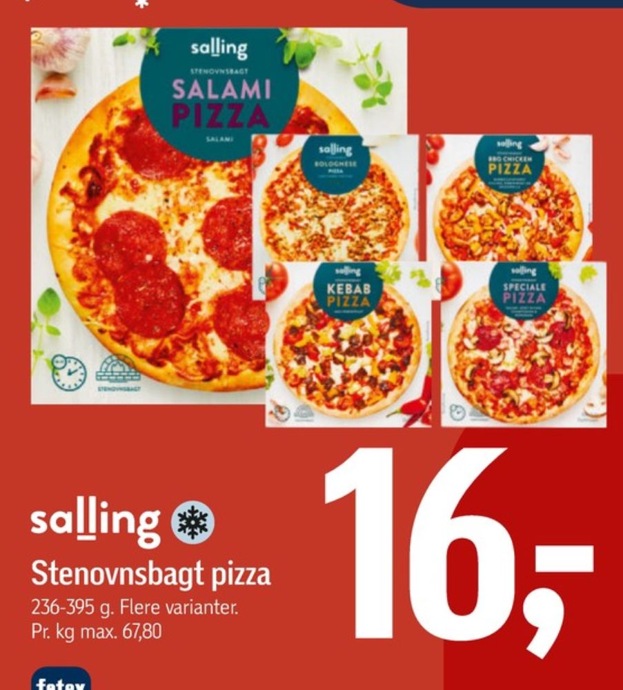 Salling, BBQ Chicken Pizza