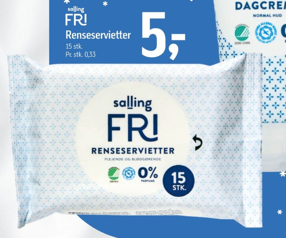 Salling Fri, Renseservietter