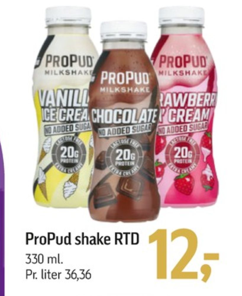 ProPud , Træningstilskud