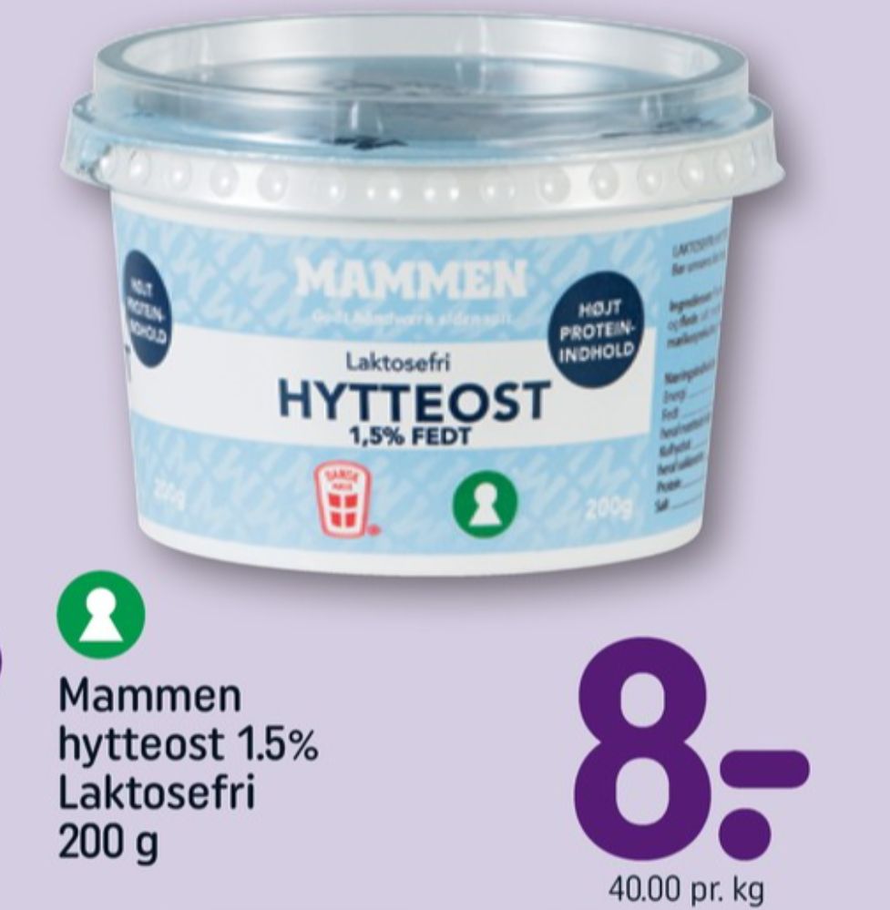 Mammen, Hytteost 1,5%