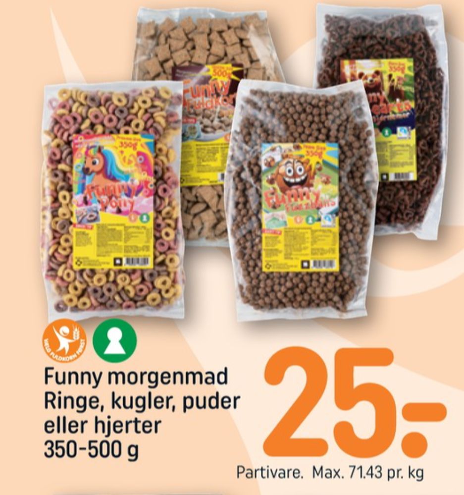 Funny Hunny, Funny Flizz Beans Morgenmadsprodukt