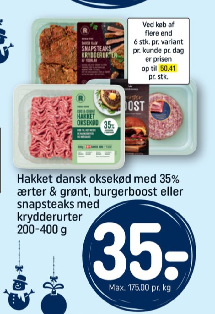 Rema 1000, Hakket Okse og Grønt 35%