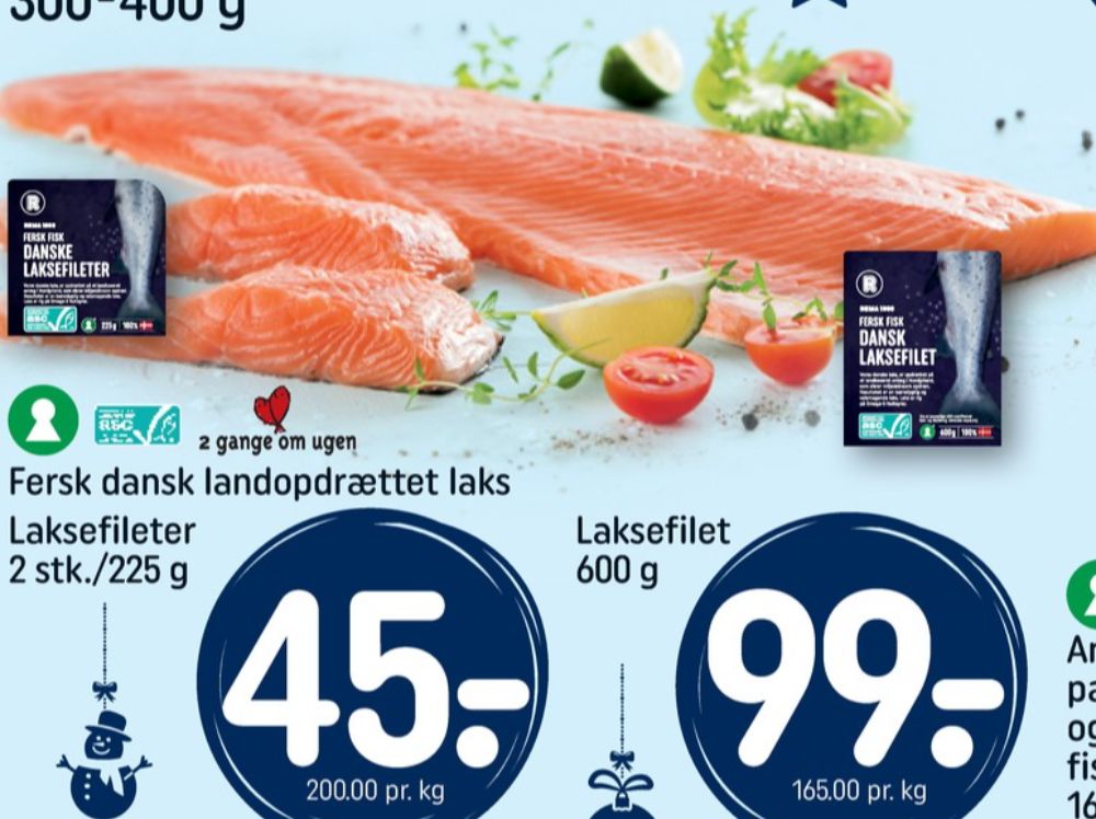 Rema 1000, Laksefilet